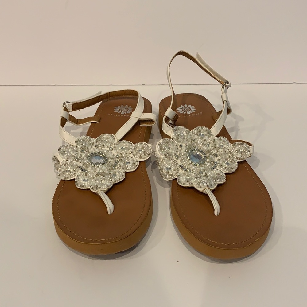 Yellow box sandals